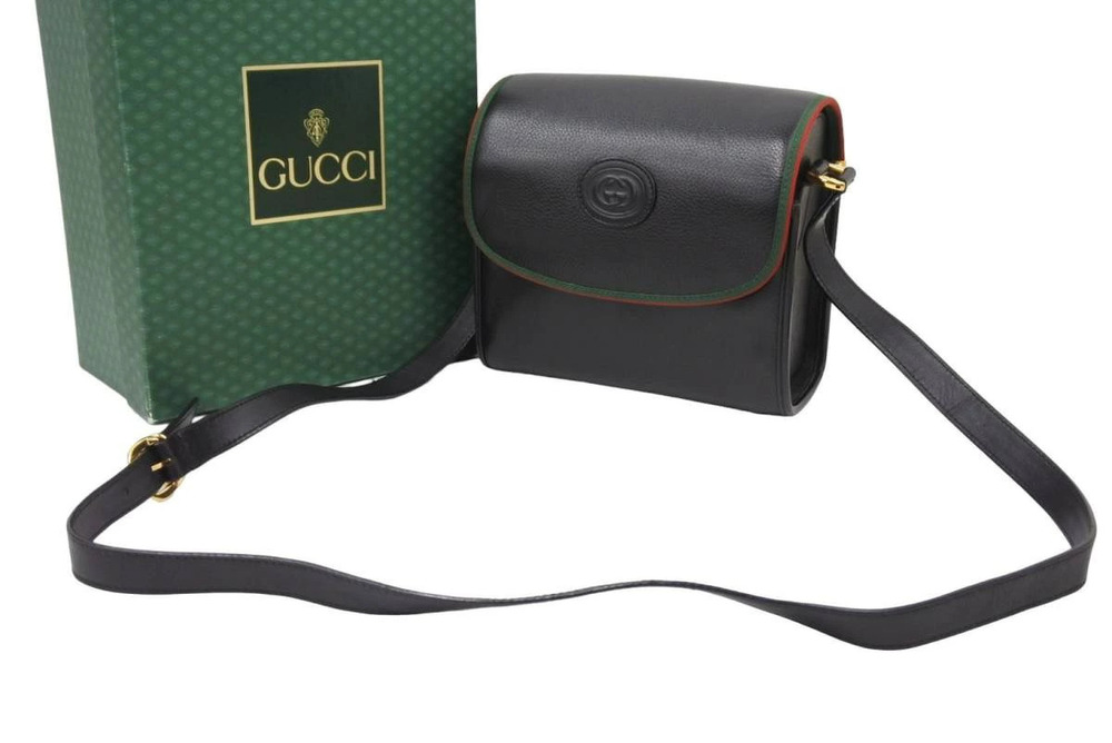 Gucci shoulder bag Sherry black green red